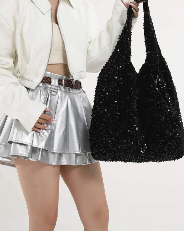 Sequin Polyester Handbag 