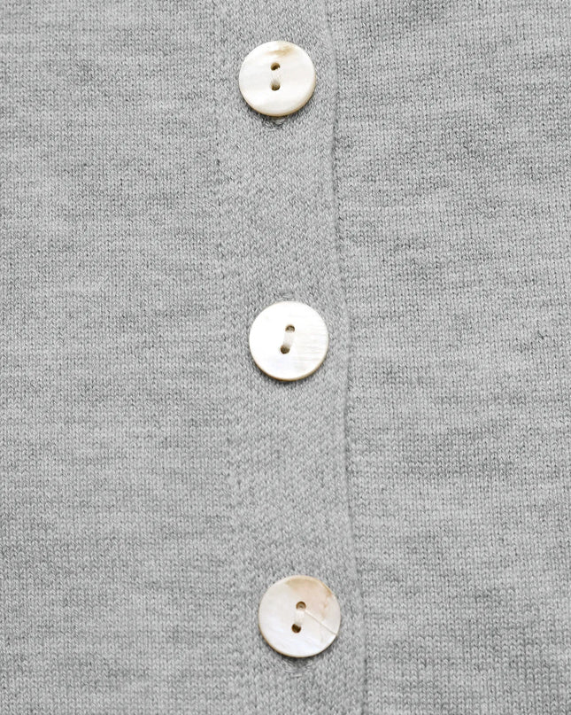 Button-Front Long Sleeve Cardigan