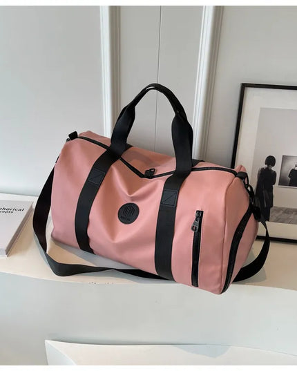 Oxford Cloth Travel Bag Dusty Pink One Size