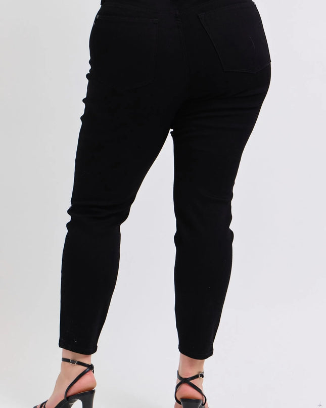 Judy Blue Plus Size HW Faux Leather Skinny Pants