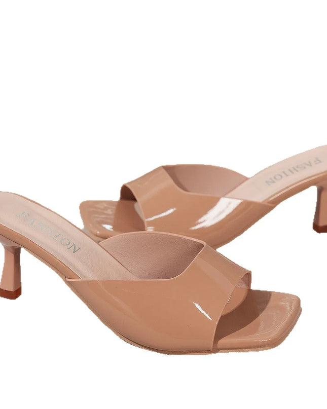 Open Toe Kitten Heels Sandals