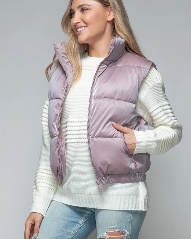 Snobbish Fine Fur Lining Quilted Vest
