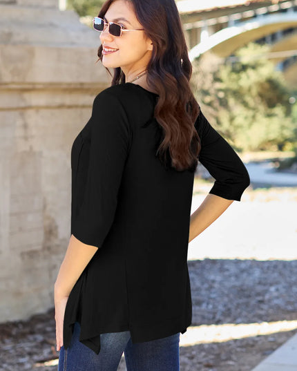 Basic Bae Full Size Round Neck Pocketed T-Shirt