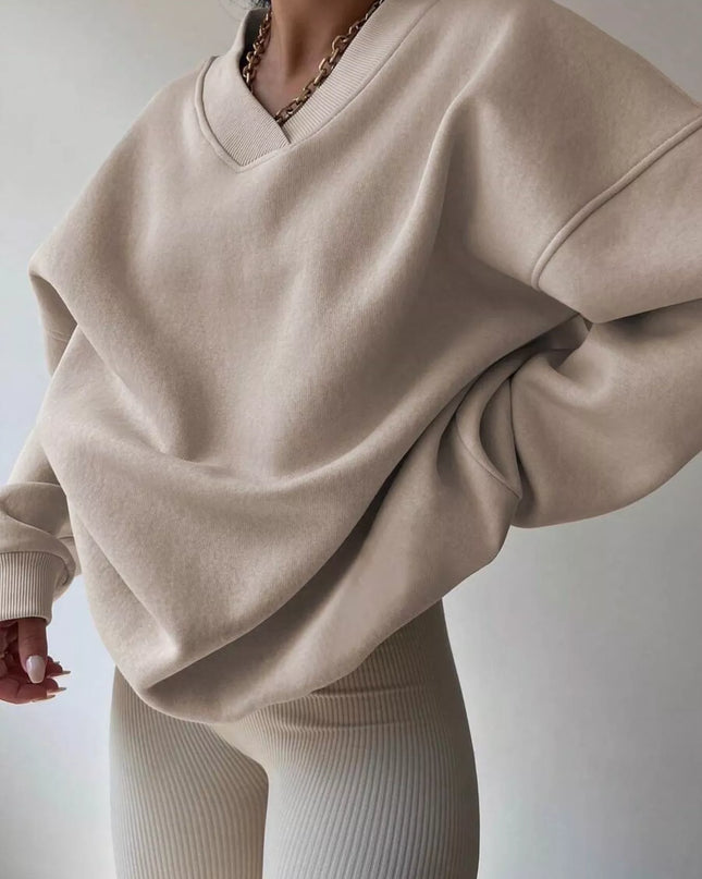 Dropped Shoulder Long Sleeve Oversized Sweatshirt