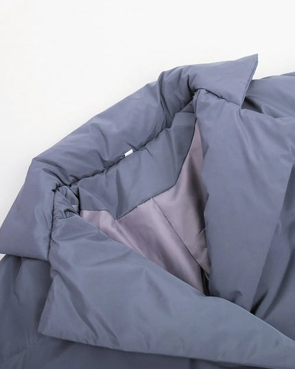 Puffer Long Sleeve Winter Coat with Belt