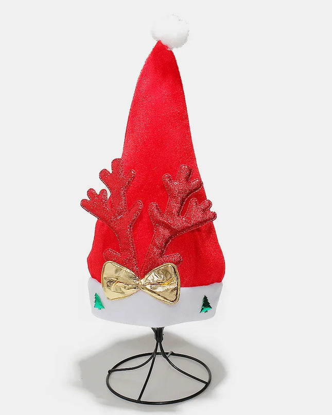 2 Piece Antler Christmas Hat with pompom