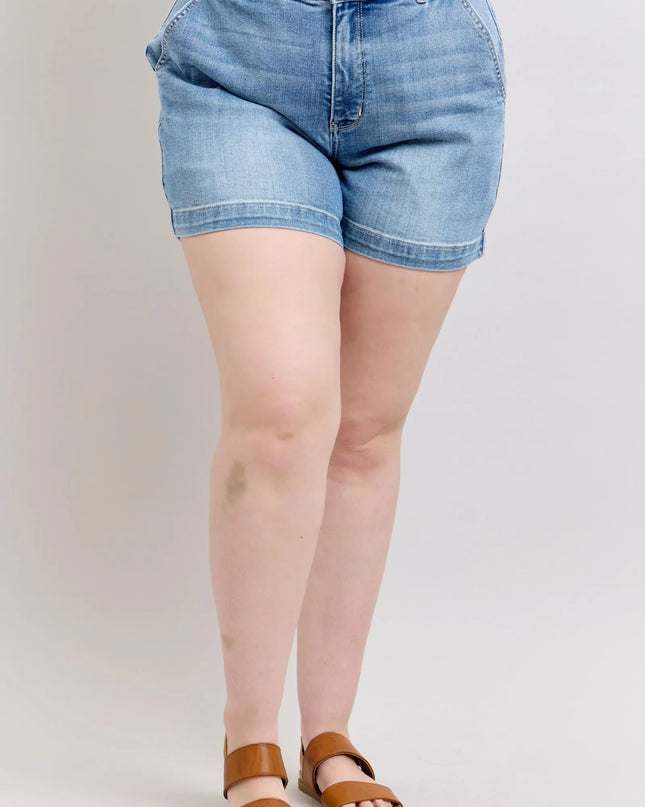 Judy Blue Plus Size High Rise Denim Shorts Medium