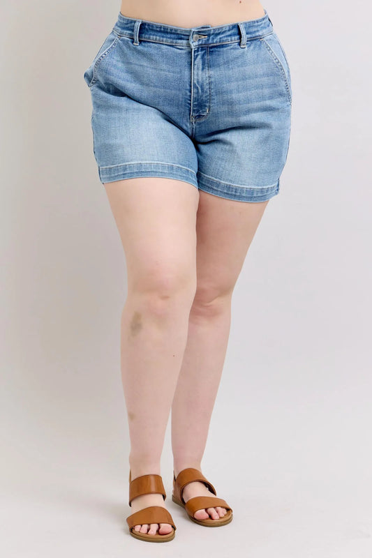 Judy Blue Plus Size High Rise Denim Shorts Medium
