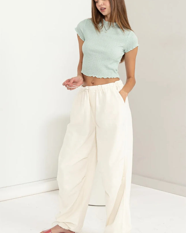 HYFVE Lettuce Hem Crop Top