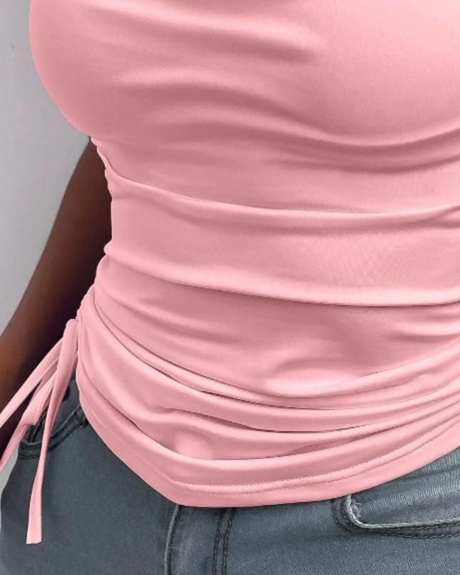 Side Drawstring Ruched Cami