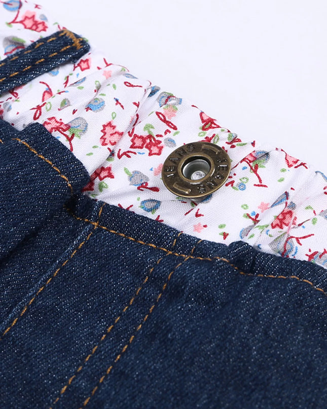 Children's Round Neck Top and Jeans Set