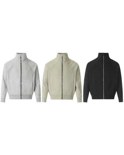 Men's Zip Up Stand Collar Jacket