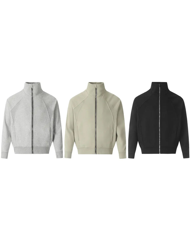 Men's Zip Up Stand Collar Jacket