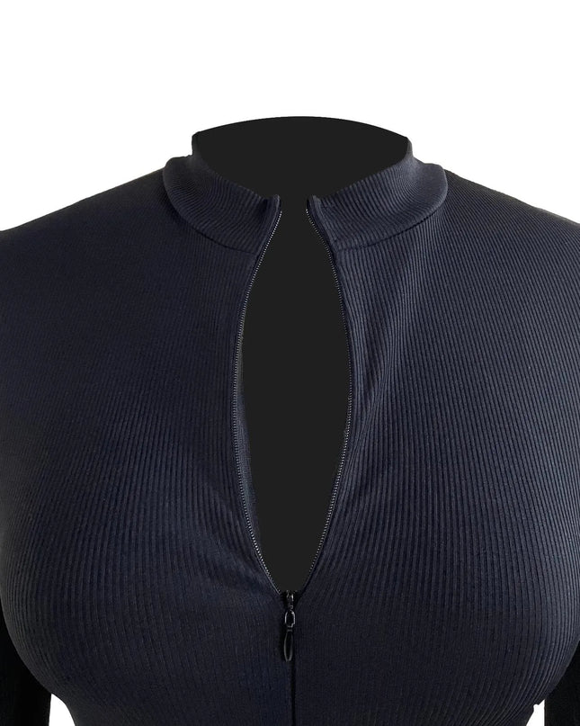 Long Sleeve Bodycon Jumpsuit