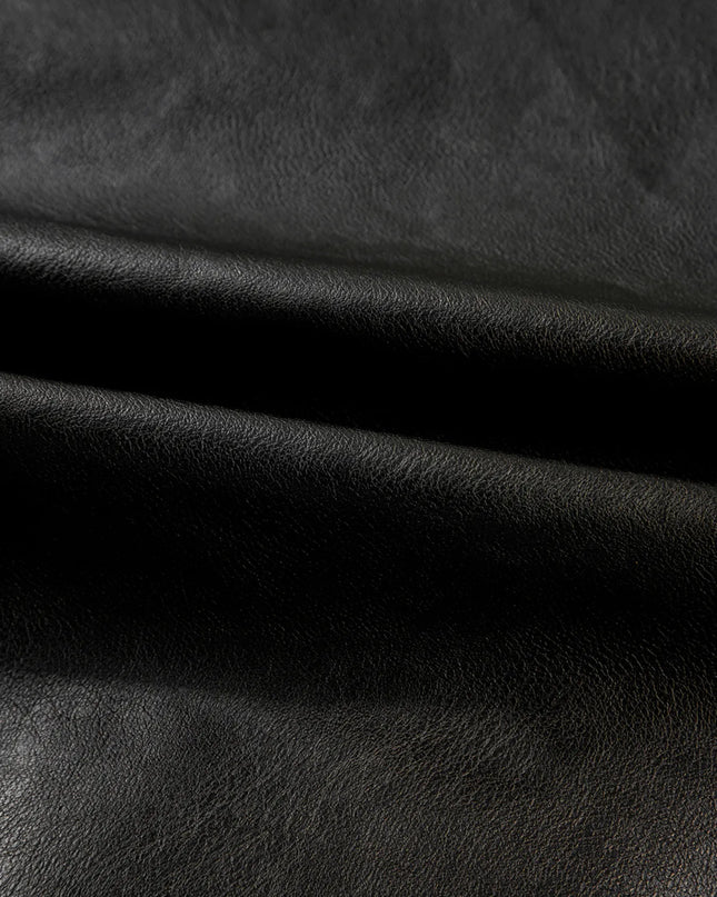 Faux Leather Buttoned Front Boxy Jacket