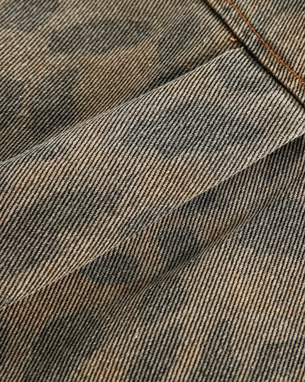 Men's Leopard Button Up Long Sleeve Jacket