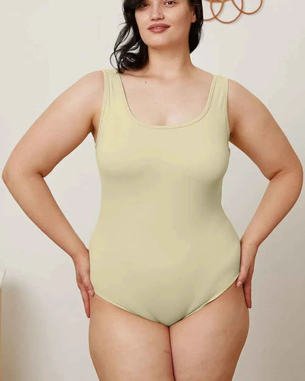 Basic Bae Full Size Square Neck Sleeveless Bodysuit