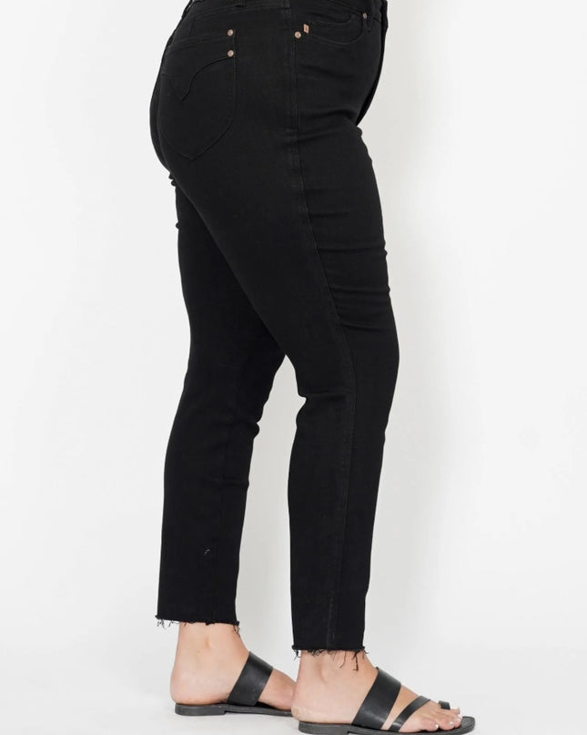 Judy Blue Full Size High Waisted Tummy Control Shield Pockets Skinny Jeans Plus Size