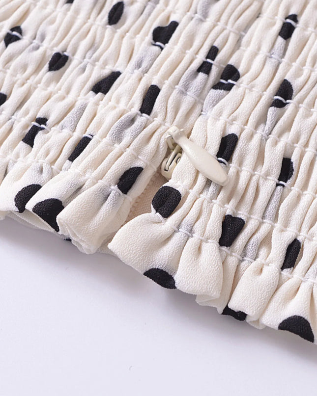 Printed Smocked Cami Top