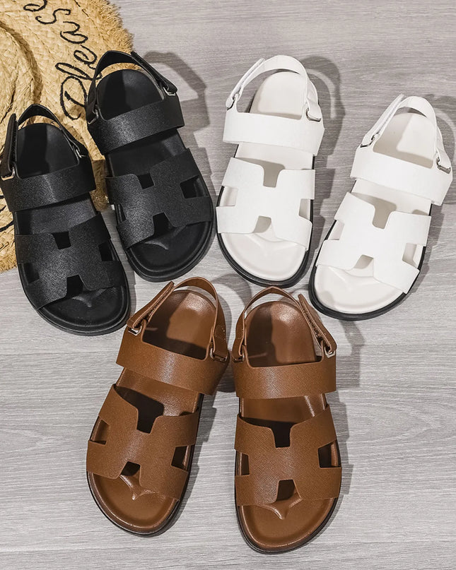 H-Style Gladiator Sandals with Ankle Strap 