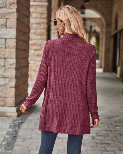 Open Front Cardigan with Pockets