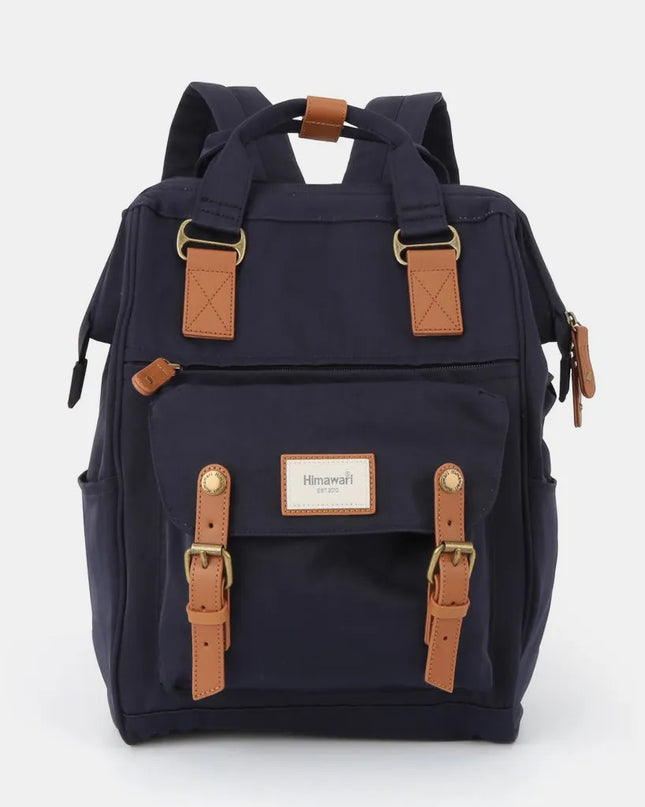 Himawari Waterproof Nylon Backpack Bag with Handles Navy One Size