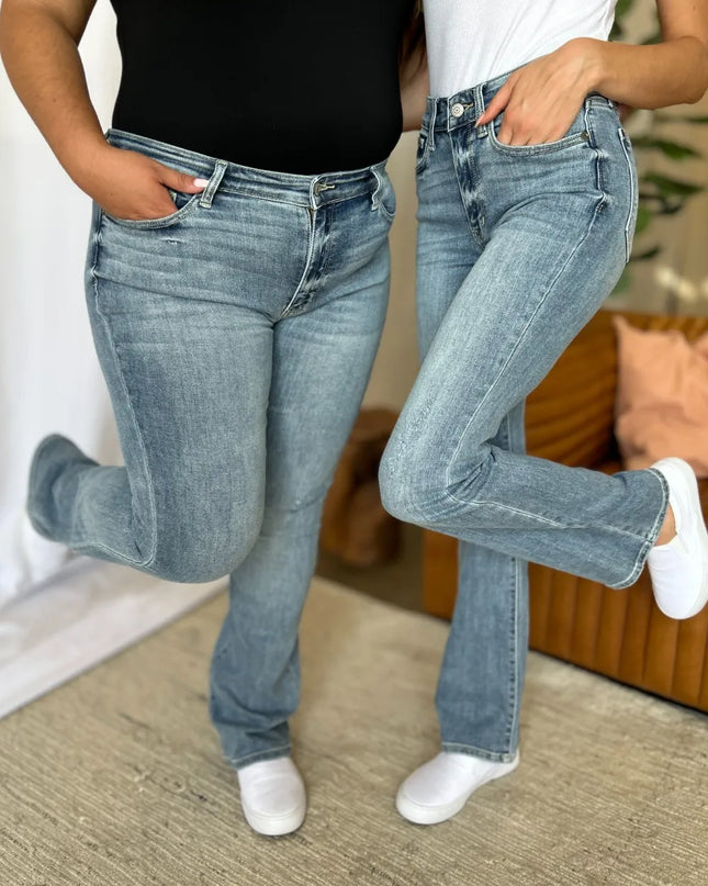 Judy Blue Full Size Medium Rise Bootcut Jeans