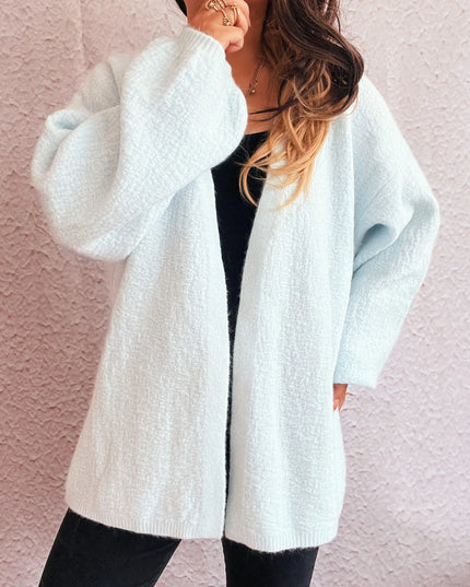 Open Front Long Sleeve Cardigan