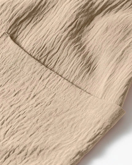 Spaghetti Strap Waist Tie Wide Leg Jumpsuit with Pockets