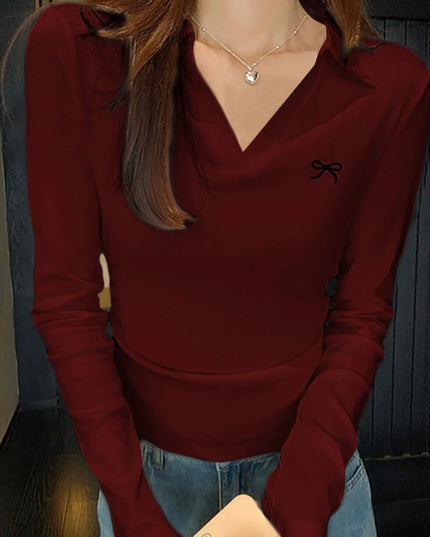 Johnny Collar Long Sleeve T-Shirt