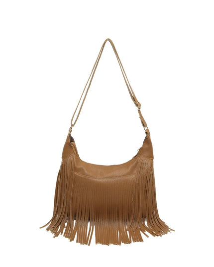 Fringe PU Leather Shoulder Bag 