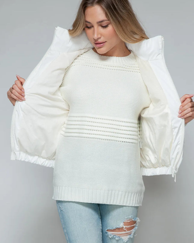 Snobbish Fine Fur Lining Quilted Vest