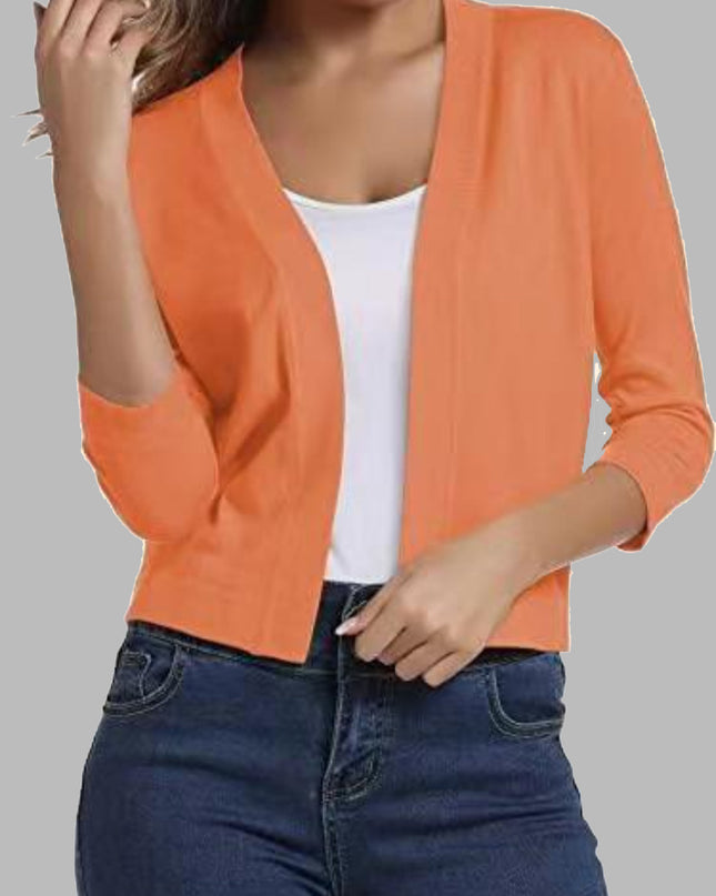 Open Front Cardigan Sherbet