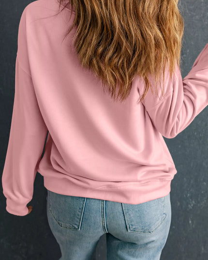 MERRY & Bright Graphic Christmas Long Sleeve Sweatshirt