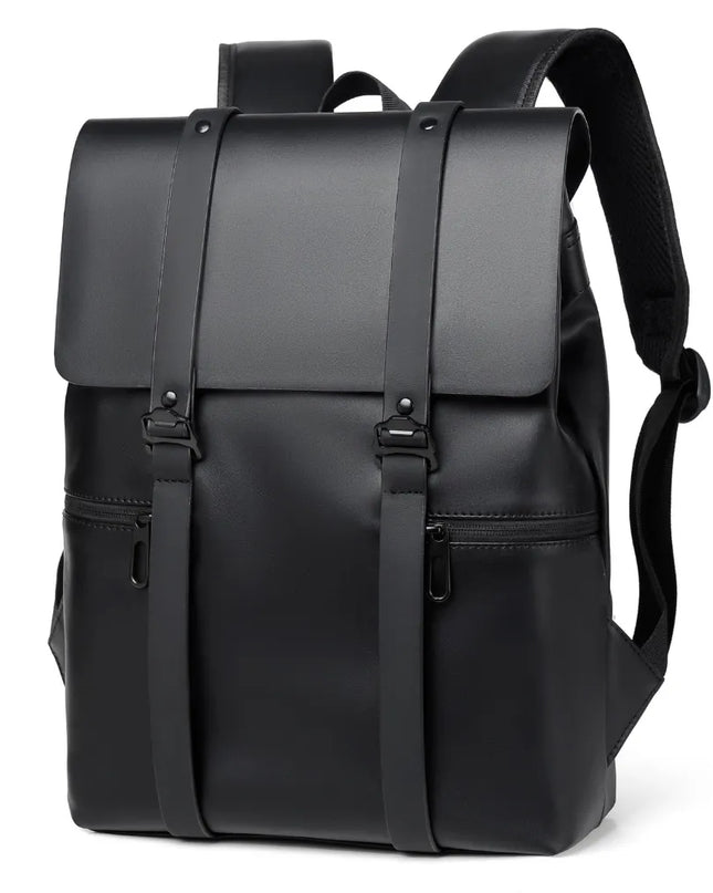 PU Leather Adjustable Strap Backpack Bag 