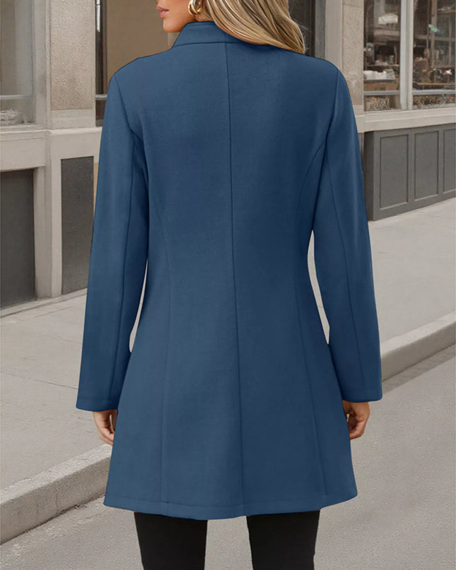 Button Up Long Sleeve Coat