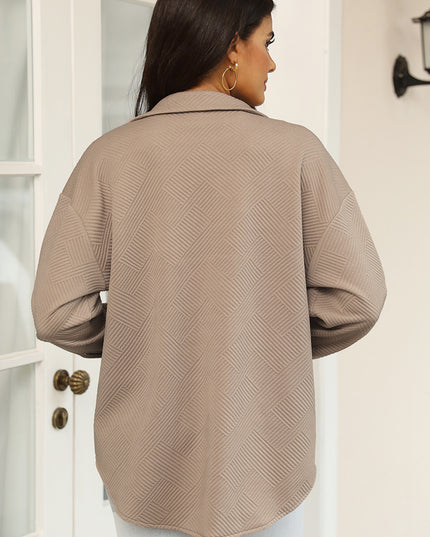 Snap Down Collared Jacket