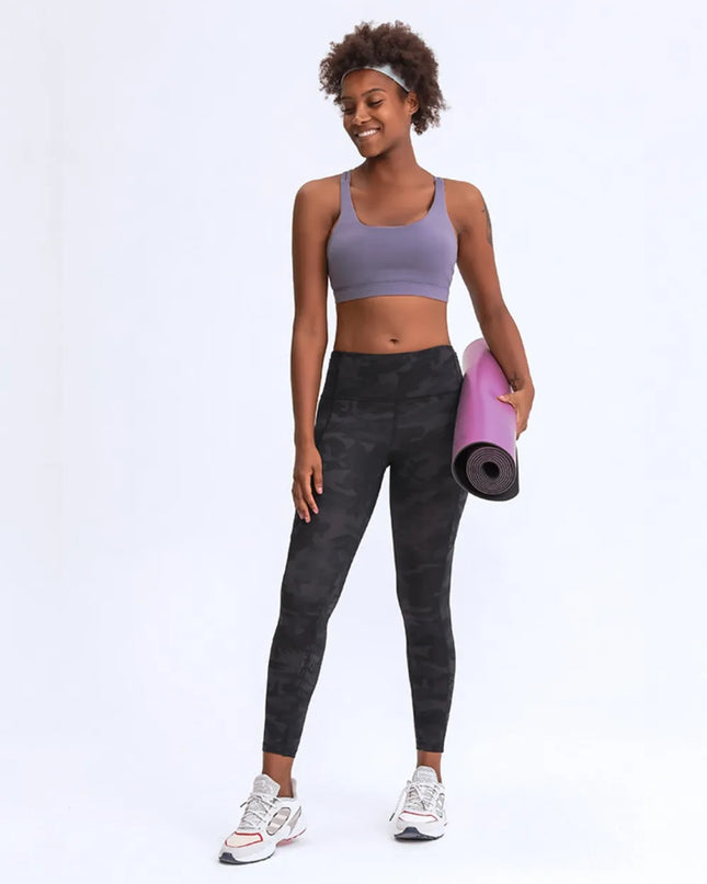 Millennia Wide Waistband Leggings with Pockets