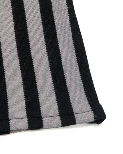 Striped Button Front Long Sleeve Sweater