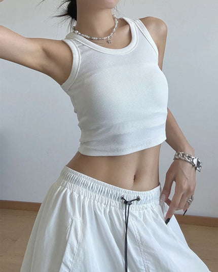 Ribbed Crop Tank Top