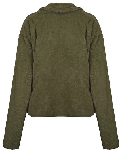 Ivy Lane Plush Open Front Dropped Shoulder Jacket