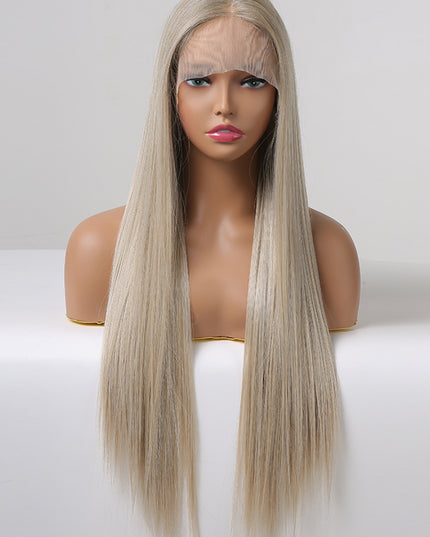 13*2" Lace Front Wigs Synthetic Long Straight 27" 150% Density 
