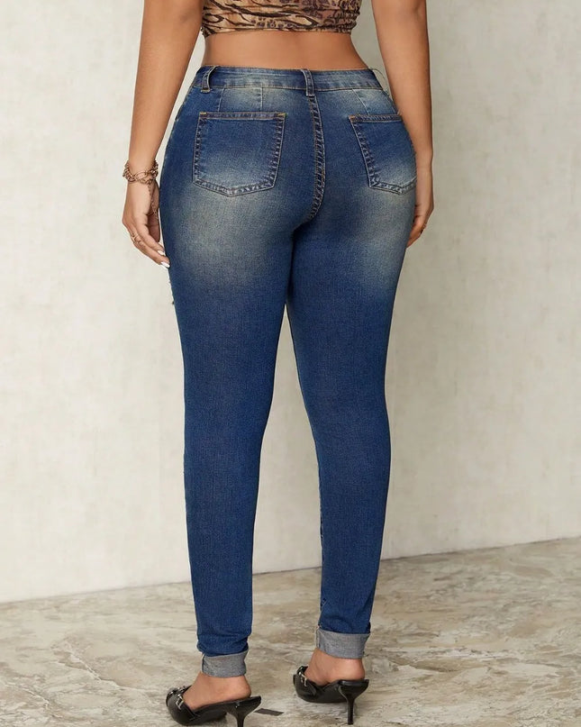 Distressed Skinny Jeans 