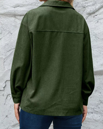 Corduroy Button-Down Shacket
