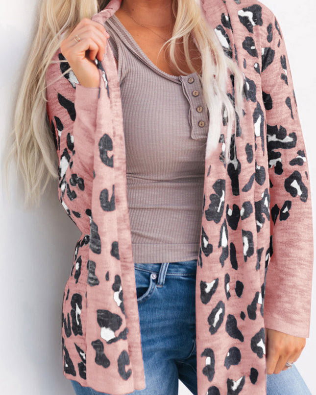 Printed Long Sleeve Cardigan