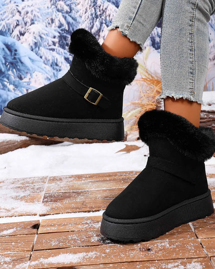 Round Toe Platform Boots