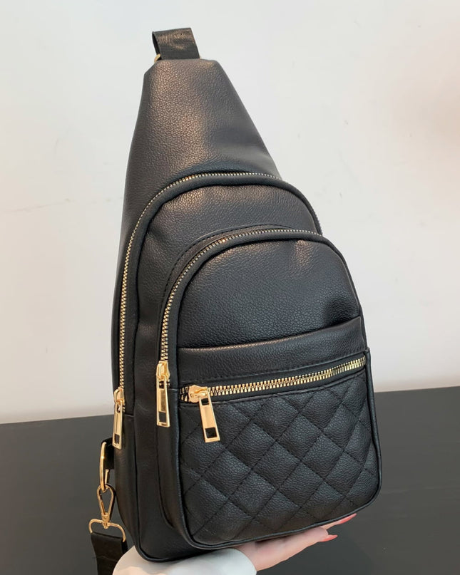 PU Leather Sling Bag 