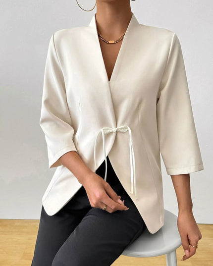 Three-Quarter Sleeves Blazer