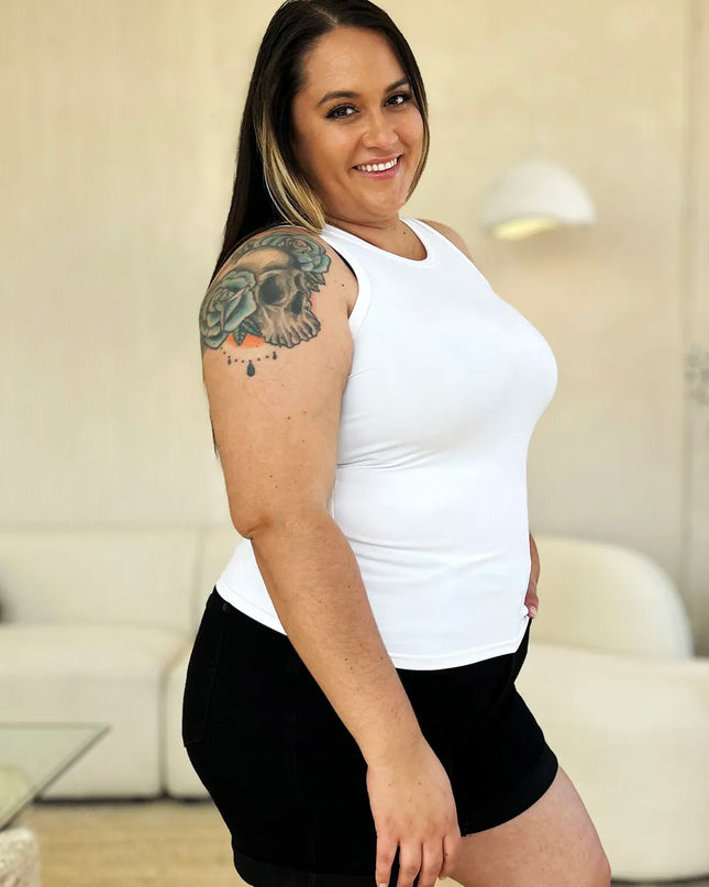 Basic Bae Full Size Round Neck Slim Tank