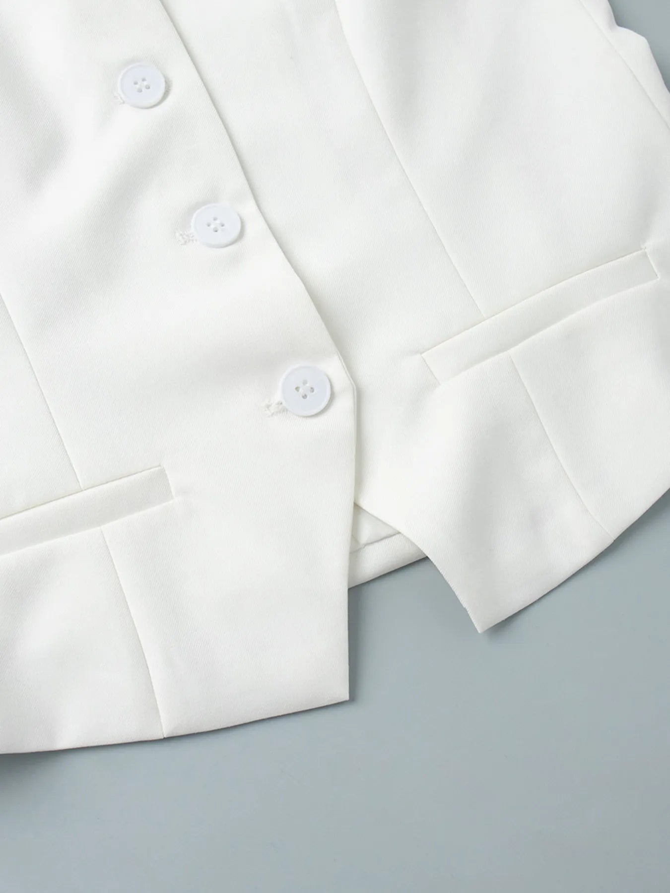 V-Neck Vest and Pants Two-Piece Blazer Set